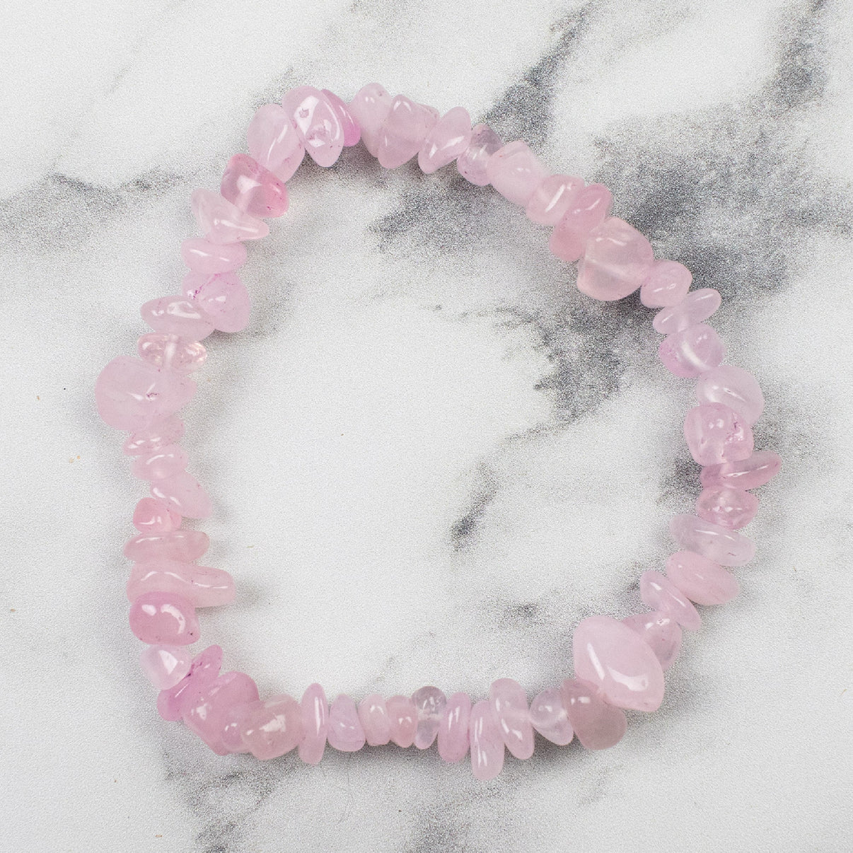 Rose Quartz Chip Bracelet