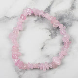 Rose Quartz Chip Bracelet