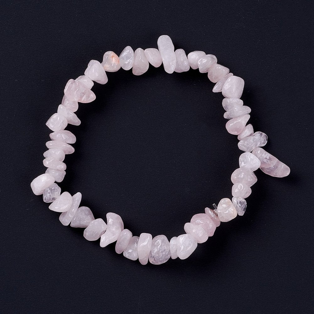 Rose Quartz Chip Bracelet