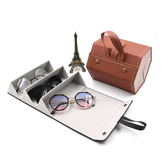 Portable Multi-Slot Glasses Organizer