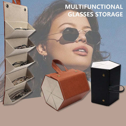 Portable Multi-Slot Glasses Organizer